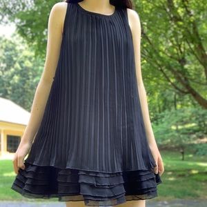 Black Eliza B. Kids Pleated Dress